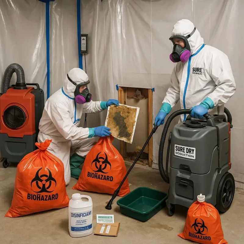 Contaminated Water Handling Protocols process in Pigeon, MI